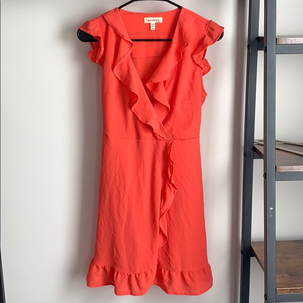 Pink blouse dress
